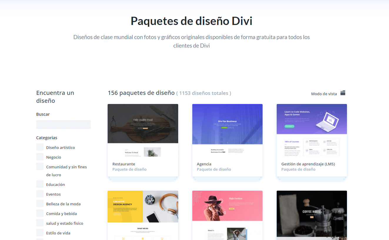 layouts divi