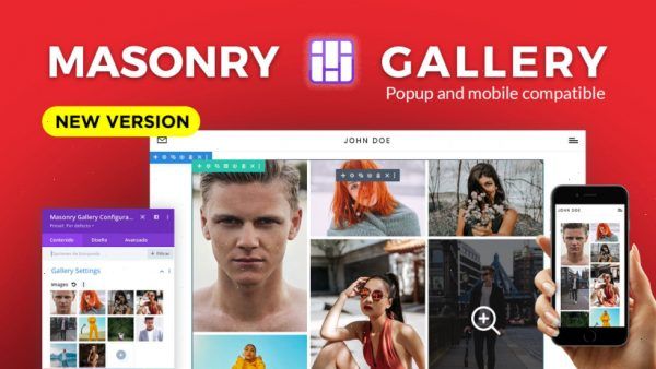 Divi Masonry gallery jorge gijon plugins para divi