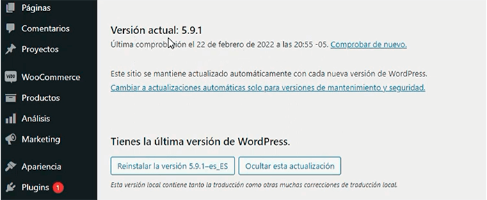 actualizar-ultima-version-wordpress